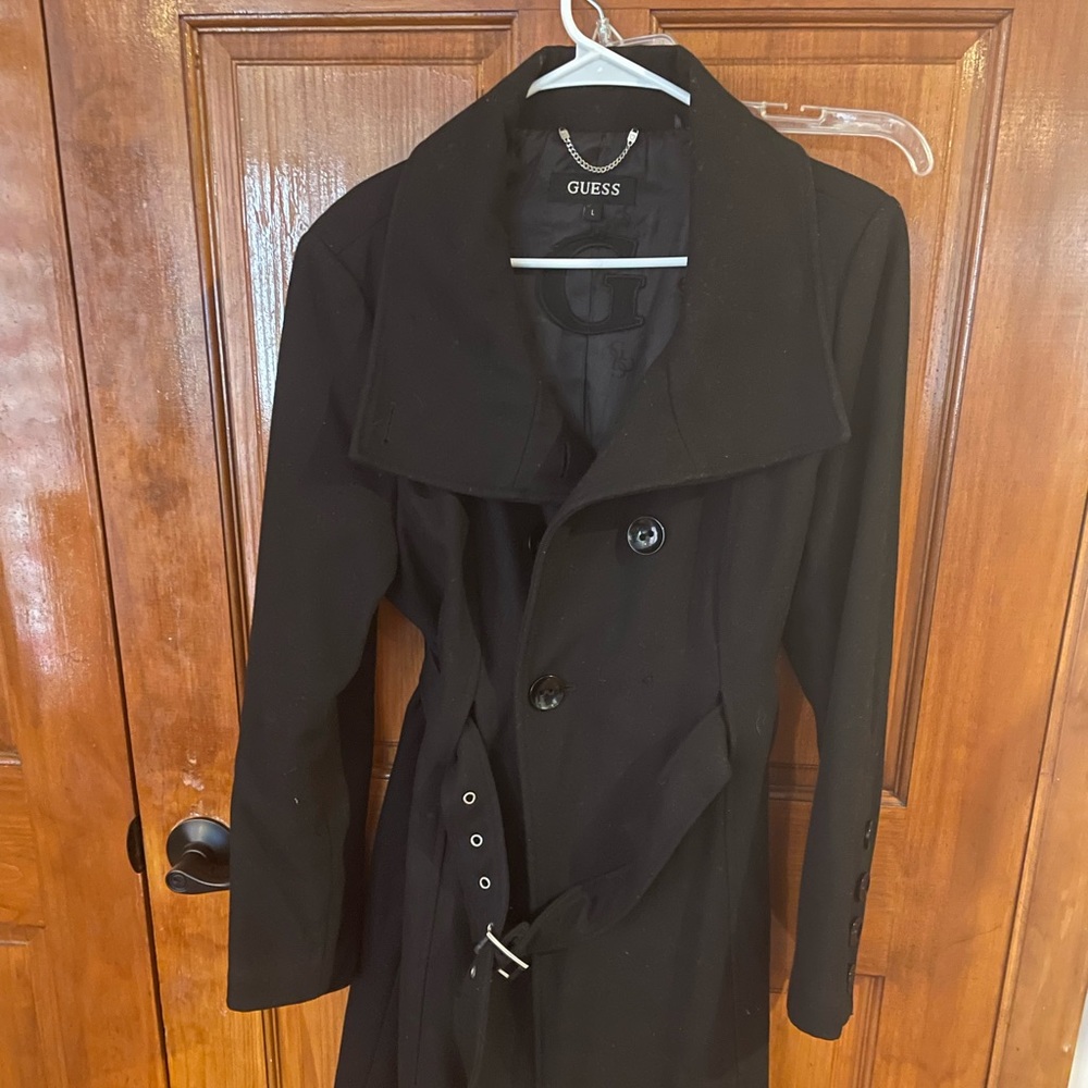 🖤🖤 Black GUESS peacoat